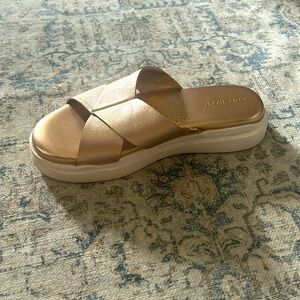 sandals with a small platform .